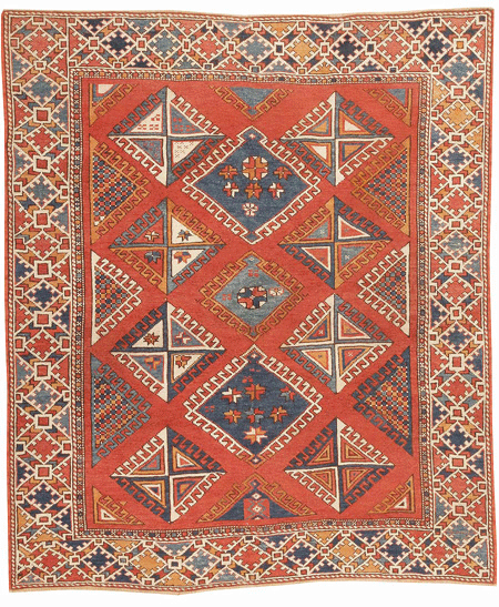 antique bergama rug, late 19th century